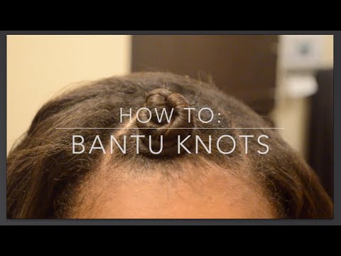 How To Bantu Knots For Beginners On Dry Relaxed Hair Youtube
