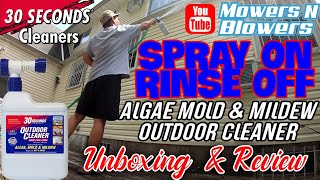30 SECONDS OUTDOOR ALGAE MILDEW & MOLD CLEANER HOME FENCE MASONRY WOOD PATIO EASY SPRAY ON RINSE OFF