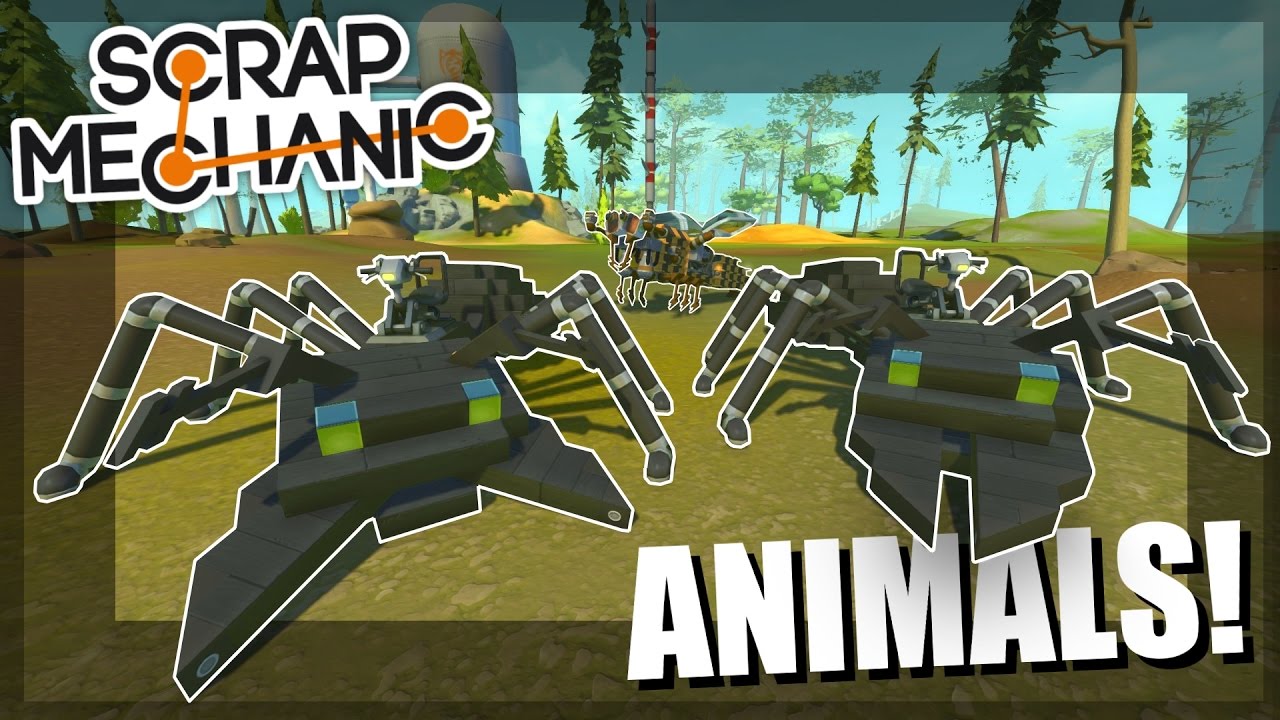 AWESOME ANIMAL CREATIONS! - Scrap Mechanic Workshop Hunters Episode 4