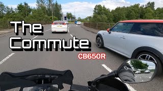 The commute turns wet - Honda CB650R