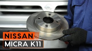 Kā mainīt Bremžu klucis NISSAN MICRA II (K11) - rokasgrāmata