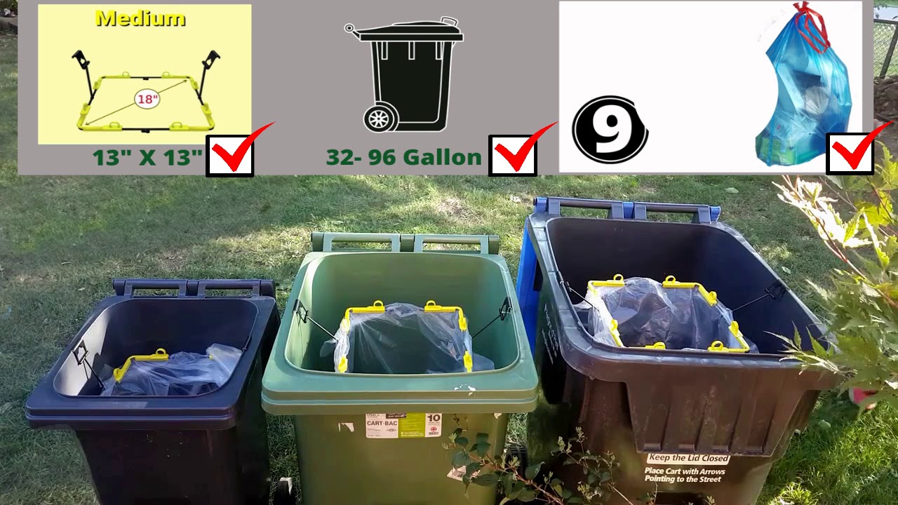 trash can garbage bag holder - Bagez  Clean Bins Without Any Mess Or Hassel