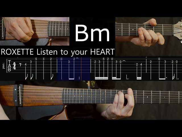 Listen to your heart ROXETTE | Guitar | TAB | Chords | Intro class=