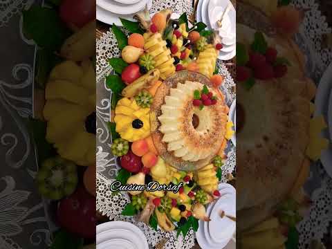 فلان المناسبات مع طريقة تقديم الفواكه الفيديو على قناتي فلان كراميل عراضة مغربية عراضة راقية
