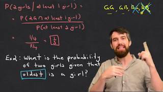 Two Conditional Probability Examples (what's the difference???)