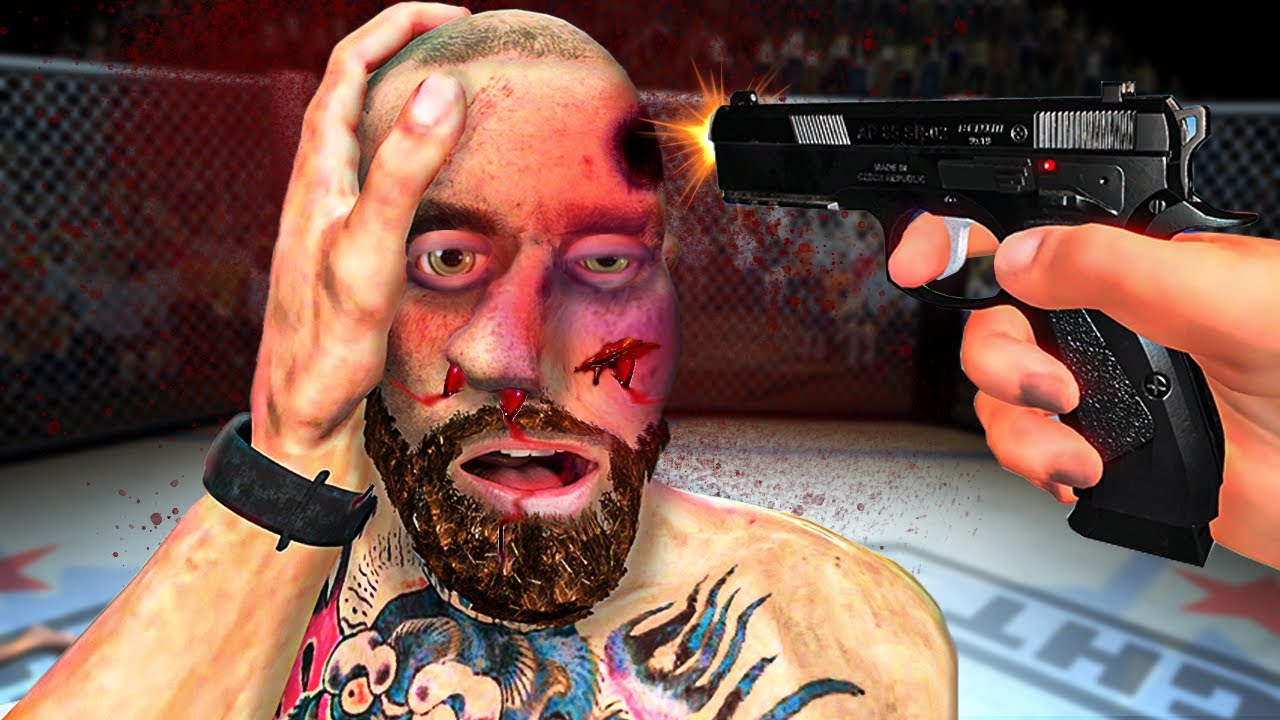 VR Cage Fighting But I Brought A Gun...
