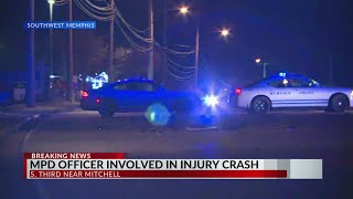Officer-involved crash reported in Southwest Memphis; 2 injured