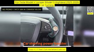 For Tesla Model Y Juniper Model 3 Highland 2025 2026 Car Turning Steering screenshot 4