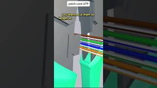 How to make a network patch cable in T-568B standard. Instructional video. 🤯 #it #networking