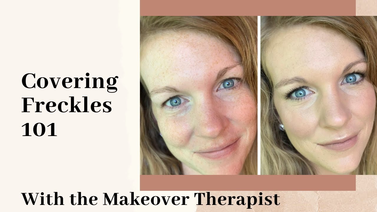 How to cover up Freckles, discoloration and brown spots with makeup
