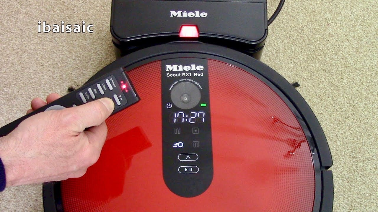 i live Tredive Nybegynder Miele Scout RX1 Red Robotic Vacuum Cleaner Demonstration & Review - YouTube