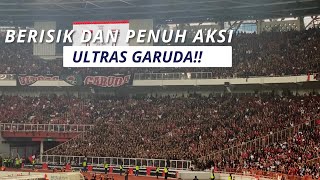 ULTRAS GARUDA PEMBERISIK DI TRIBUN SELATAN GBK!! BEGINI AKSINYA