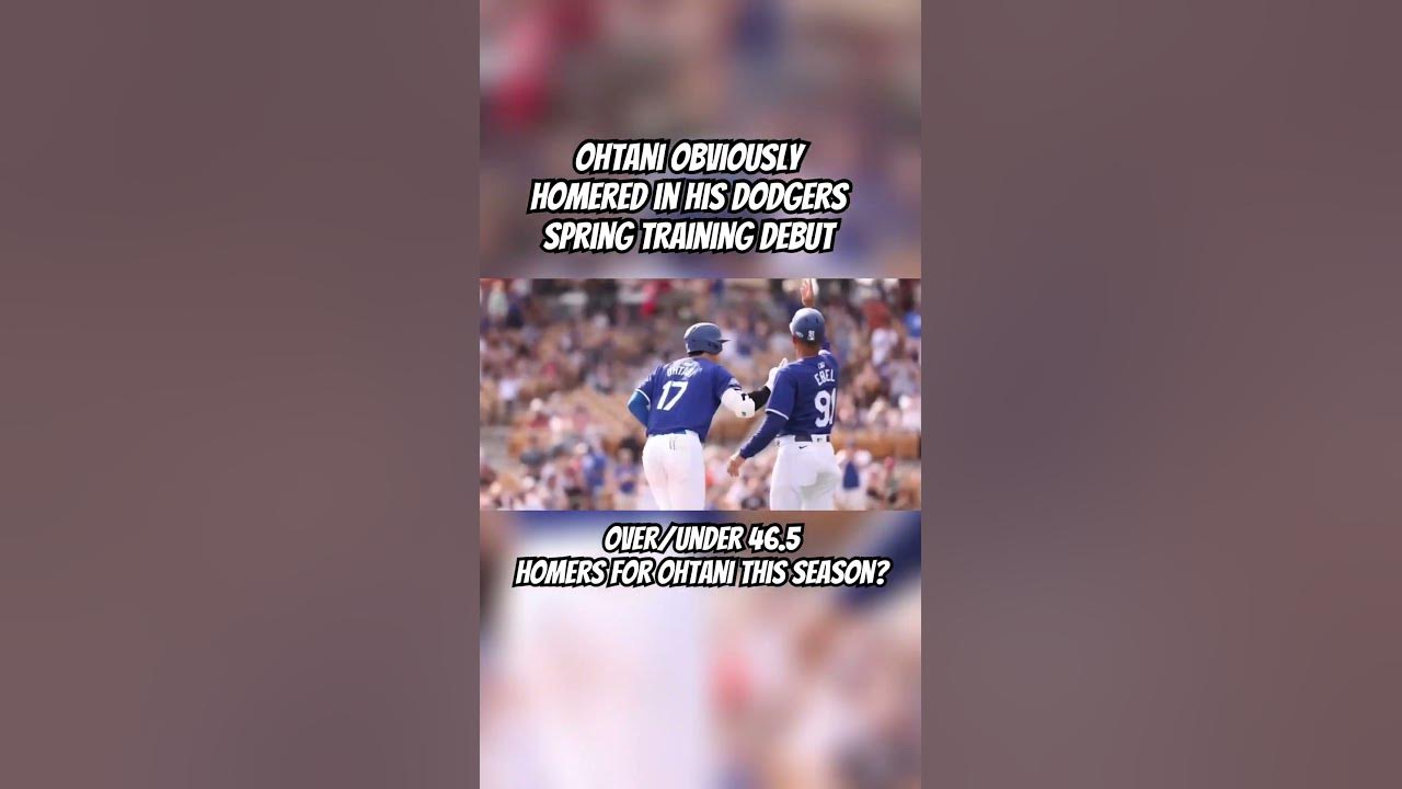 How Many Home Runs Does ohtani Hit This Season? Over/Under 46.5? betting mlb dodgers YouTube