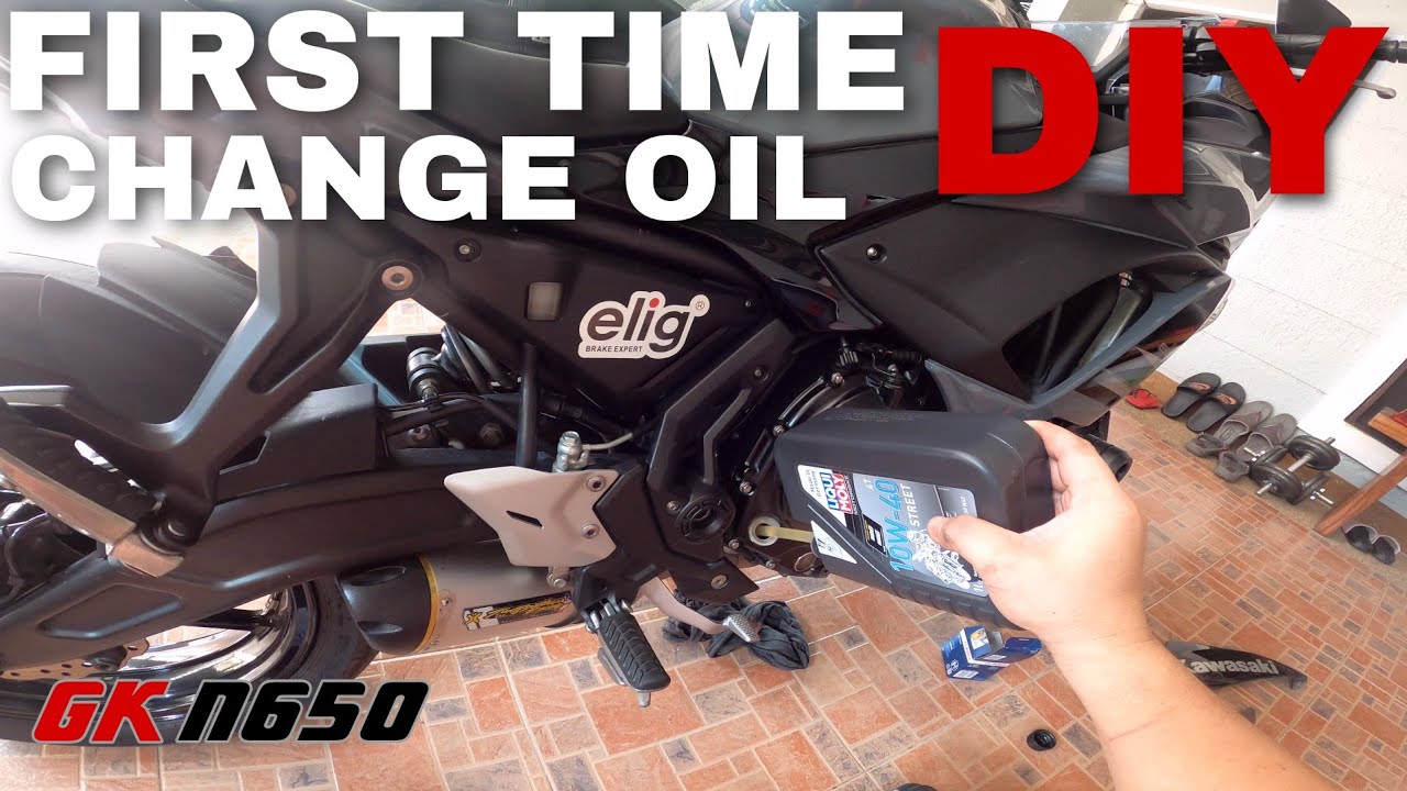 How to change oil Ninja 650 DIY First timer YouTube