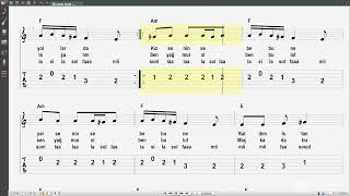 VOLKAN KONAK - Divane Aşık Gibi gitar tab nota akor