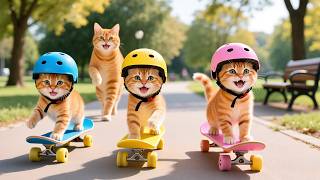 Mama Cat Trims Fur on the Farm and Makes Tiger Hat For Kittens At Home🐾🎩🐯