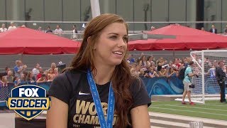 Alex Morgan talks about her injury coming into the World Cup