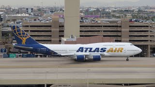 Atlas Air 747400 and More at Phoenix Sky Harbor Airport