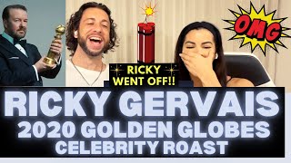 Ricky Gervais Roasting Celebrities 2020 Golden Globe Awards Reaction Video - HE'S A LEGEND FOR THIS!
