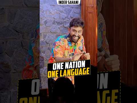 One Nation One Language  #standupcomedy #comedy