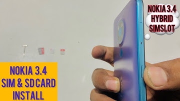Nokia 3.4 ; How to Install Sim & SD card at Nokia 3.4