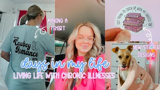 CHRONIC ILLNESS VLOG | making a t-shirt, new sticker designs & my usual chaos! by Madison Strong 137 views 9 days ago 10 minutes, 6 seconds