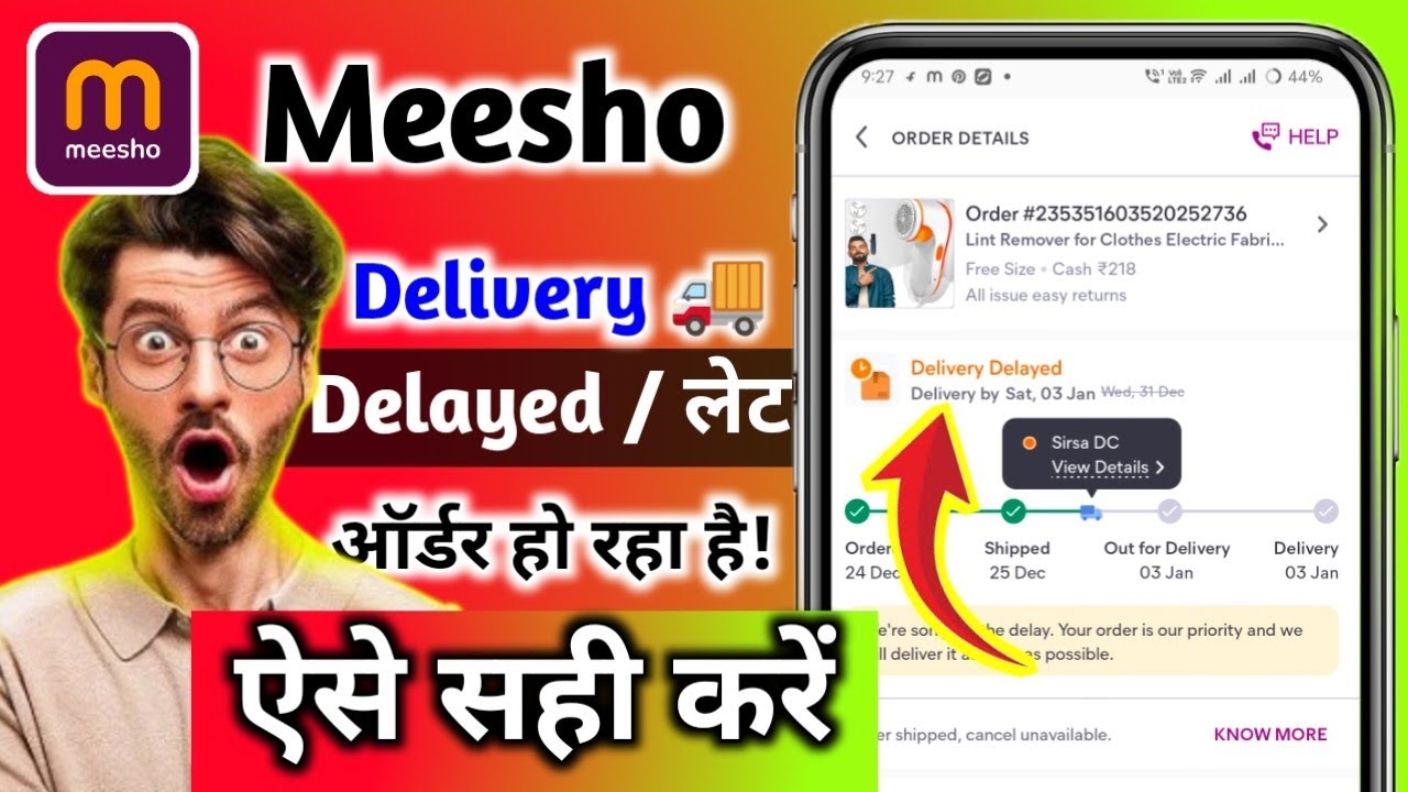 Meesho Delivery Delayed | Fix Order Delayed On Meesho | Delivery ...