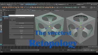 this tool to make it easier for artists Retopology _ hard surface #maya #python