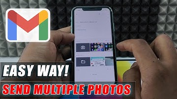how to send multiple photos on gmail from iphone?