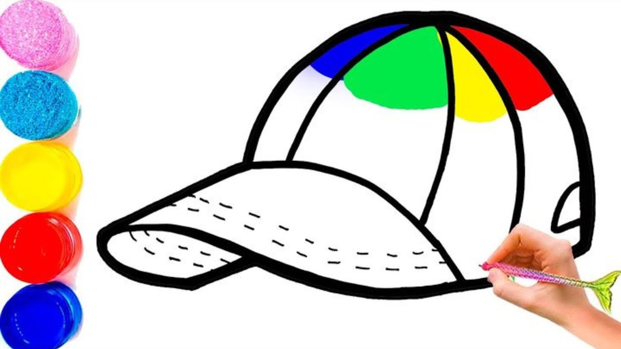 How to Draw an Easy Cap | Step-by-Step Tutorial | Kids Drawing and ...
