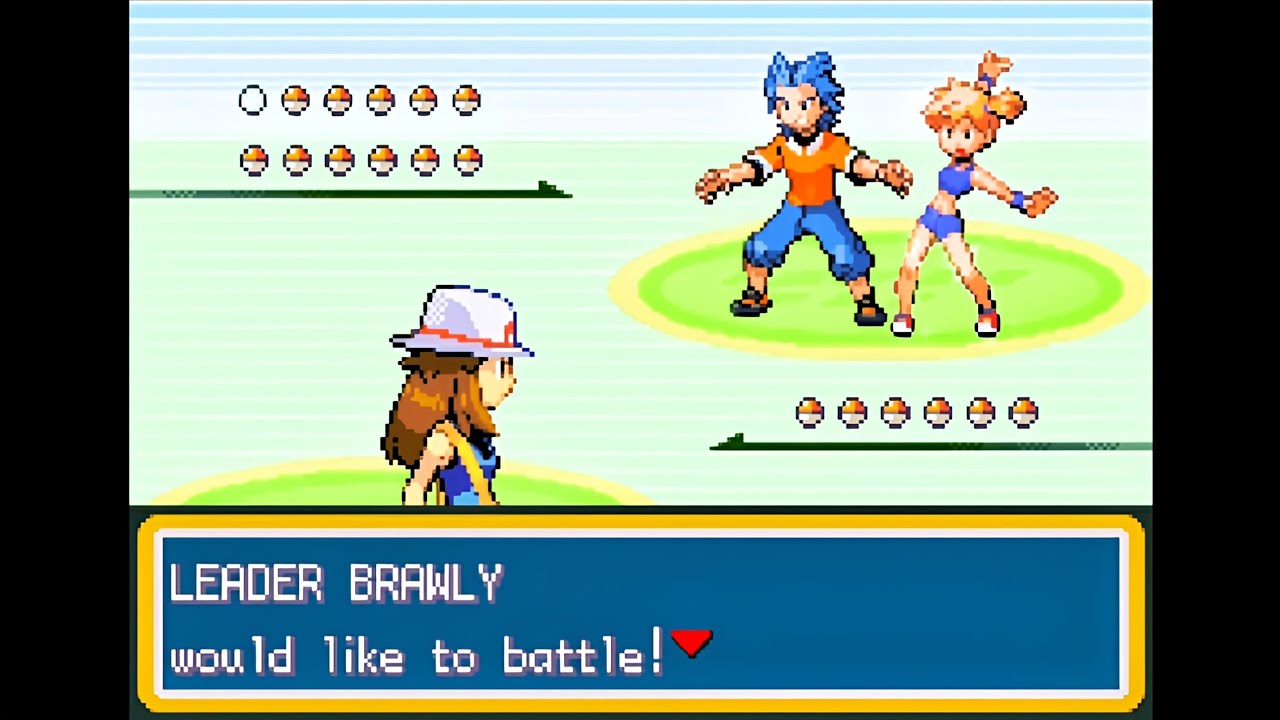 Pokemon Kanto Origins - Лидеры Канто Мисти и Броули, Гим-битва в Cerulean City (одиночный режим H...