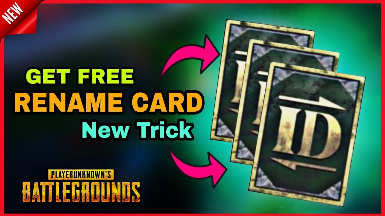 Pubg Rename Card HOW To GET FREE RENAME CARD IN PUBG MOBILE-| pubg me free rename card ...