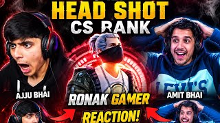 #Ajju Bhai and Amit bhai reaction Ronak gamer gameplay 🥶🥵