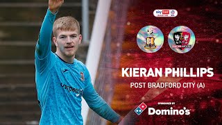 Kieran Phillips Post Bradford City A Exeter City Football Club