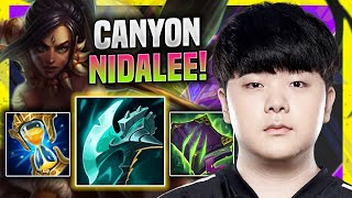 CANYON DESTROYING WITH NIDALEE! - DK Canyon Plays Nidalee Jungle vs Ekko! | Season 11