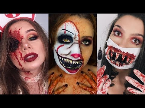 Maquillajes Fáciles de Terror para HALLOWEEN 2022 Easy MakeUp Halloween  2022 - YouTube