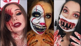 Maquillajes Fáciles de Terror para HALLOWEEN 2023 Easy MakeUp Halloween 2024 #halloween2023