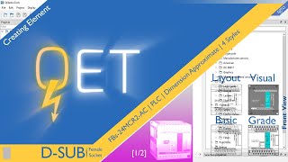 QET QElectroTech, Creating Element : FBs-24MCR2-AC | Fatek PLC (1/2)