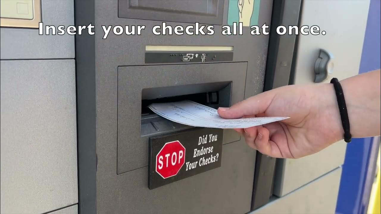 ATM cash and check deposits YouTube