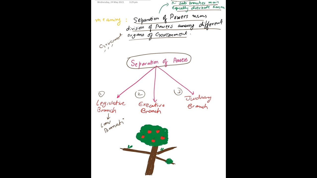 Separation of powers and judicial review explanation in Urdu/Hindi. what is separation of powers?