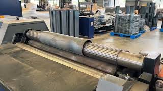 HOGI CNC Servo 4 Roll plate bending machine for thick metal plate round forming,Minimum diameter 150