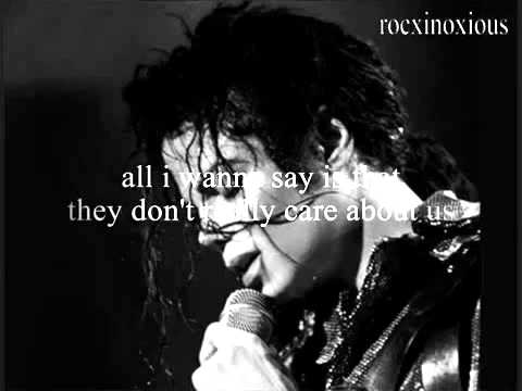 Michael Jackson - They Dont Care About Us Lyrics