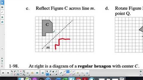 Reflecting across diagonal line m