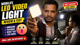 Mobilife LED Video Light Review 🔥 Unboxing, Setup & Real Usage Test