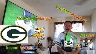 Packers vs Vikings Reaction! (Crazy O.T.!)