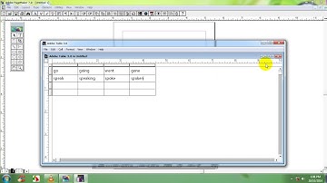 Adobe PageMaker 7 0 သခၤန္းစာ Insert Table 1