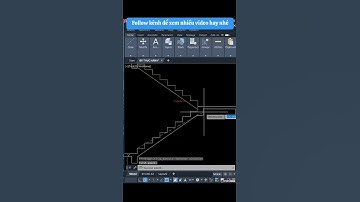 LG vẽ nhanh mặt cắt cầu thang. #autocad #yqarch #thietke #hocautocad #lispcad #learncad #kientruc