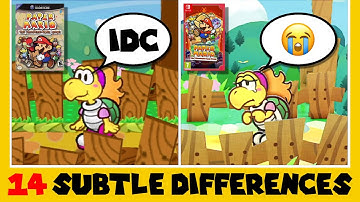 14 Subtle Differences between Paper Mario: The Thousand-Year Door for Switch and GameCube (Part 5)