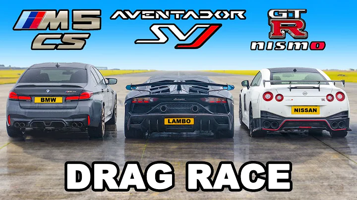 Aventador SVJ v NISMO GT-R v M5 CS: DRAG RACE