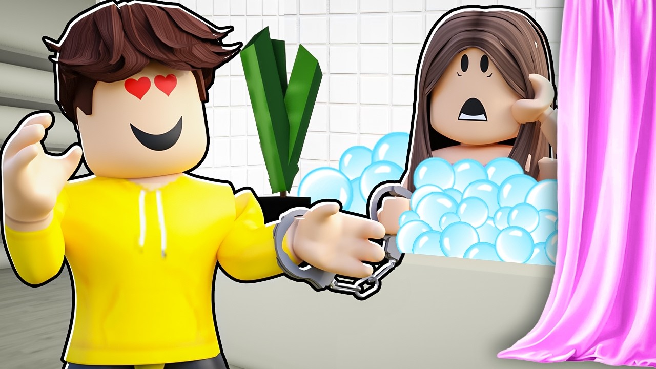 JESTEŚMY PRZYPIĘCI KAJDANKAMI z MOJĄ DZIEWCZYNĄ w BROOKHAVEN RP! 🤣 (Roblox)